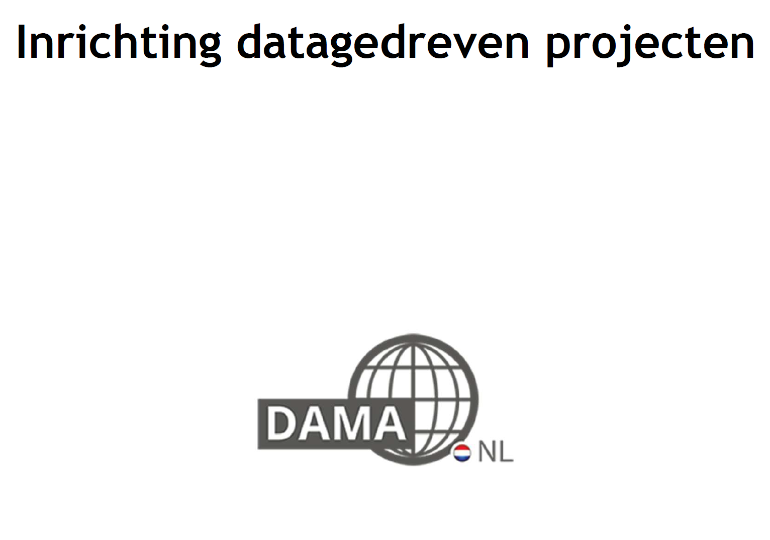 Gratis Download : Inrichting datagedreven projecten