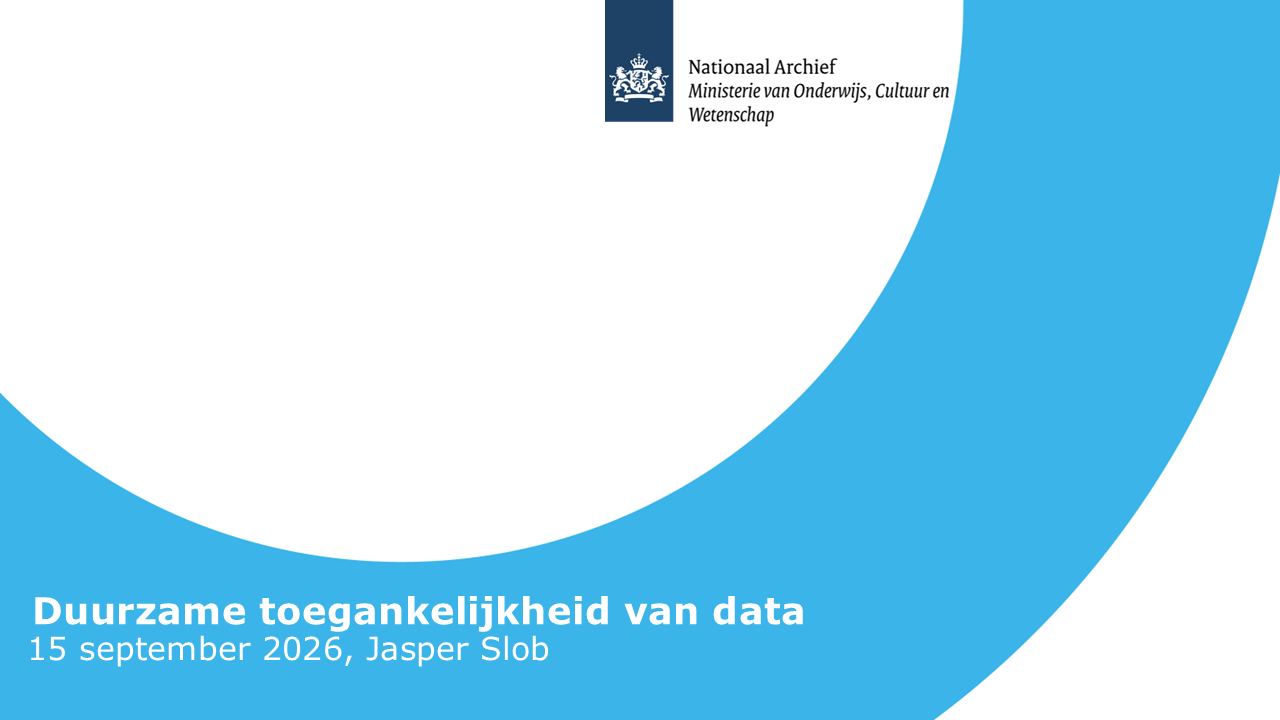 DAMA NL day 2026 - WG Duurzaam Toegankelijke Data (DUTO)